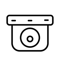 Camera Cctv Wire Outline Icon