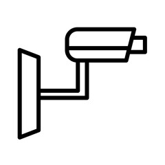 Camera Cctv Wire Outline Icon