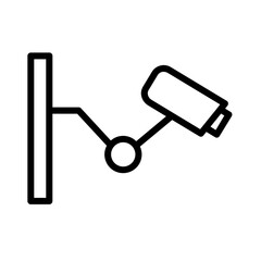 Camera Cctv Wire Outline Icon