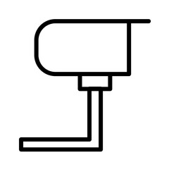 Camera Cctv Wire Outline Icon
