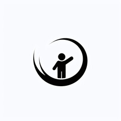 "3D Business Walk: Vector Illustration of Businessman Icon in Blue, Symbolizing Movement and Progress"





