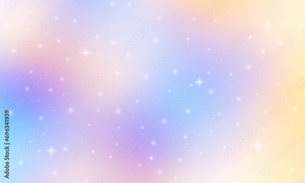 Poster glittering gradient background with hologram effect and magic lights. holographic abstract fantasy b