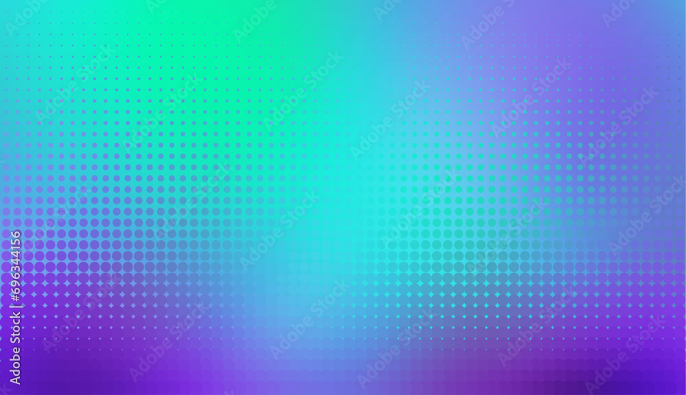 Poster Abstract defocused horizontal background with pop art halftone dots. Vector image.
