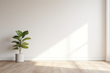 Essence of tranquility showcases simple yet elegant door standing as threshold to realms of peace and comfort. White room emanate sense of purity and calmness while gentle ambient light enhances