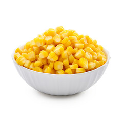 Roasted salted corn snack isolated on a transparent background, ai technology
