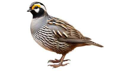Fototapeta premium Quail Isolated on Clear Background