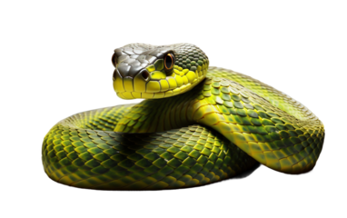 Snake on a Transparent Background