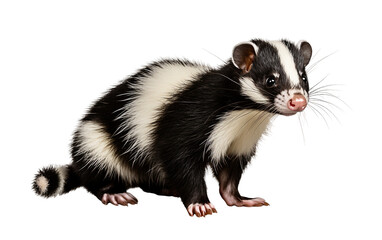 Skunk on a Transparent Background