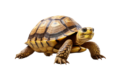 Tortoise on a Transparent Background
