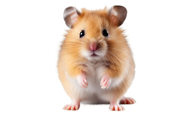 Isolated Hamster on a Clear Background