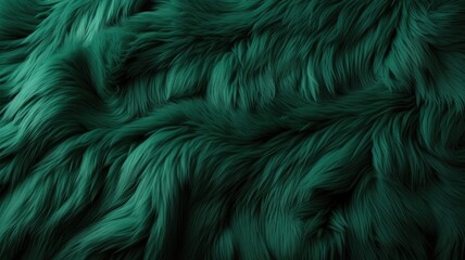 A close up of a green fur texture - obrazy, fototapety, plakaty