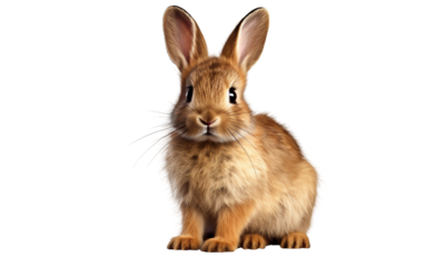 Rabbit Isolated on Clear Background