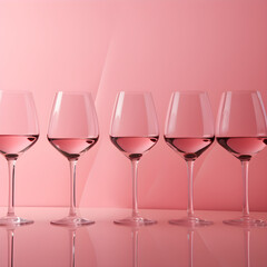 Blush Wine, Pink Wine, Pink Background