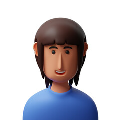 Lady Avatar 3d illustration