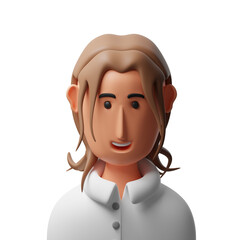 Businesswoman Avatar 3d illustration
