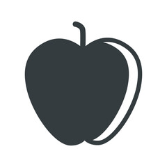 Apple icon vector on trendy design