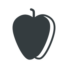 Apple icon vector on trendy design