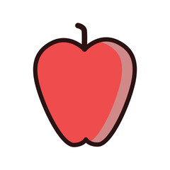 Apple icon vector on trendy design