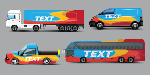 Van Wrap design for company, decal, wrap, and sticker,Racing car wrap. abstract strip for Company car wrap, sticker, and decal. vector eps 10 format.