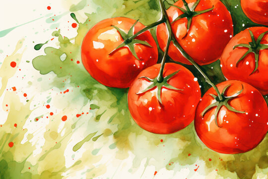 fresh tomatoes background 