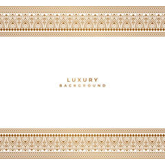 luxury golden wedding invitation card page border template background 