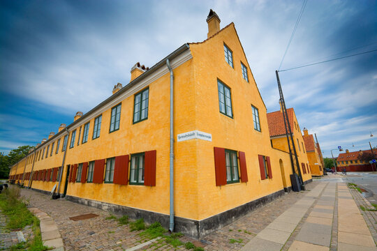 Nyboder - historic row house district of former Naval barracks in Copenhagen, Denmark