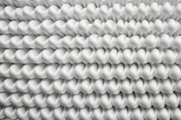 Top view of close-up of a foam mattress texture