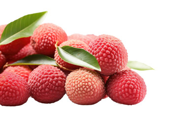 Luscious Lychee Delight On Isolated Background