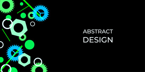 Modern abstract template with abstract black background for cover design, banner