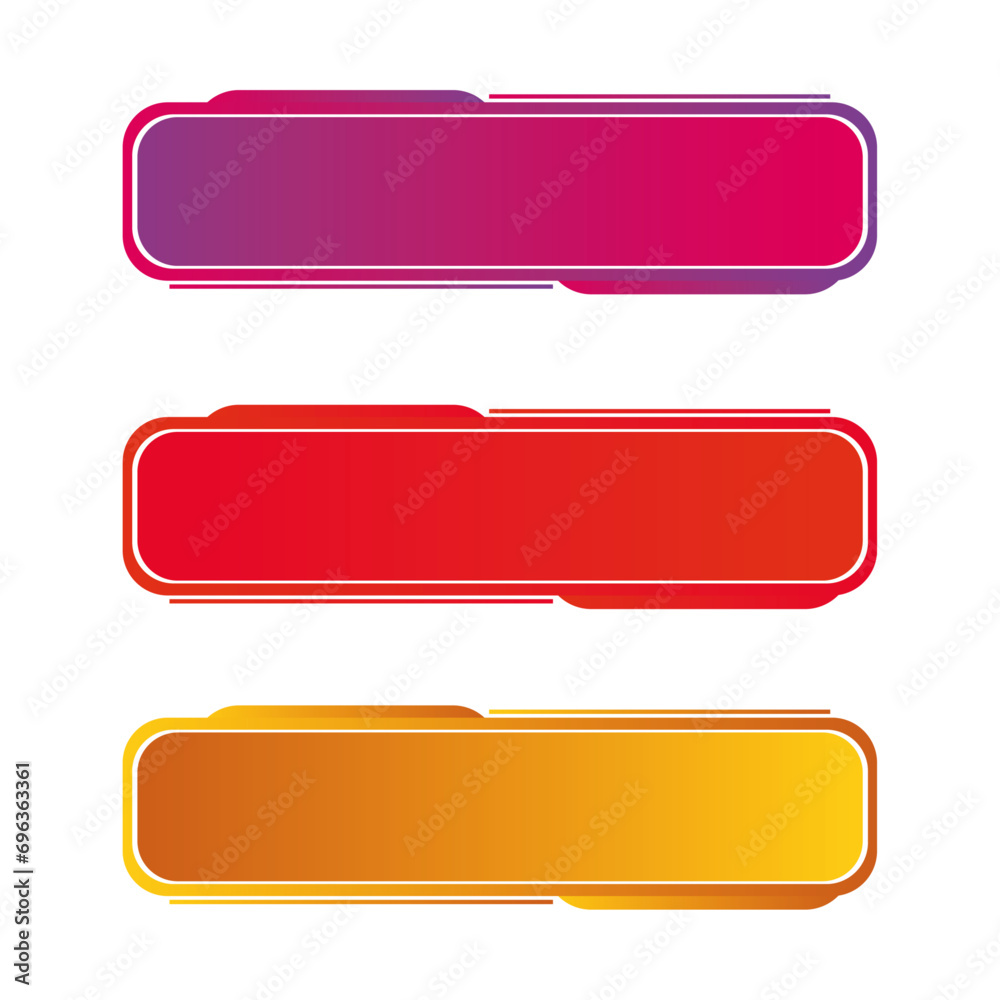 Fototapete set of modern organic shapes. fluid vector trendy elements. text vector geometric shapes button desi