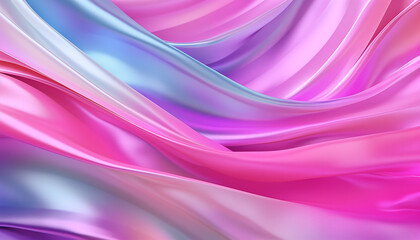 abstract background of pink and purple silk or satin fabric texture with folds