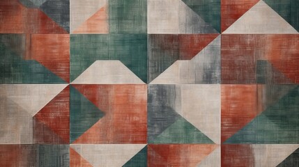 green and red geometric background pattern