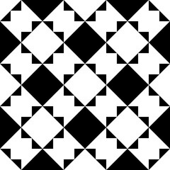 Rhombuses, diamonds, triangles, squares, checks seamless pattern. Tribal wallpaper. Retro motif. Geometric image. Folk ornament. Ethnic ornate. Geometrical background. Ethnical textile print. Vector.