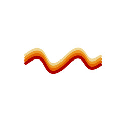 Multicolored Line Decoration Element