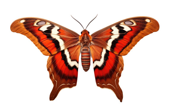 Atlas Moth on Transparent Background.