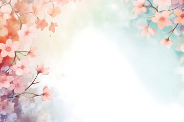 Fototapeta premium background with spring flowers