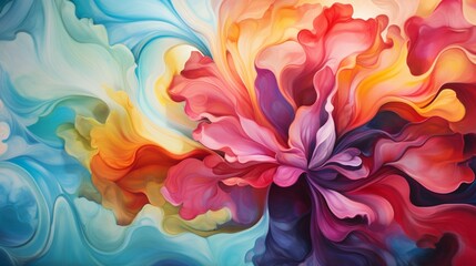 A burst of vibrant colors merging seamlessly in a captivating background.