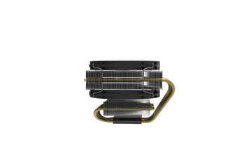 cpu cooler front view without shadow 3d render