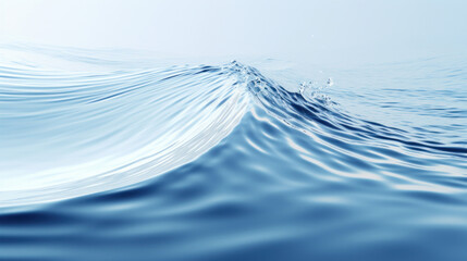 Water surface with waves and ripples.