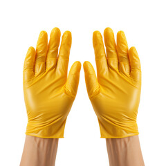 Magnificent glove for cleaning isolated on transparent background
