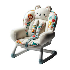 Cute soft and fluffy baby chair with safety belt 