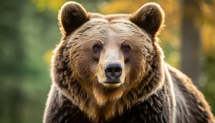 Foto op Plexiglas portrait of a european brown bear © RichieS