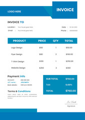 Modern Invoice Design.