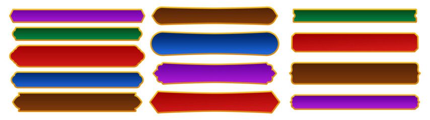 金縁のテロップベースいろいろ