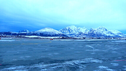 A small airport in Norway, Leknes Airport.  