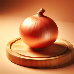 onion isolated on  simple background
