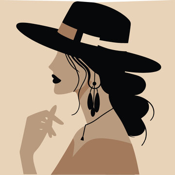 Beautiful fashion Women Side PSoe, Illustration or Vector Art, Modern Style	
