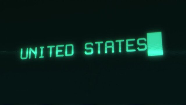 United States Console Keyboard Typing Screen 