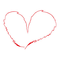 Hand Drawn Heart Line