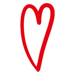 Hand Drawn Heart Line
